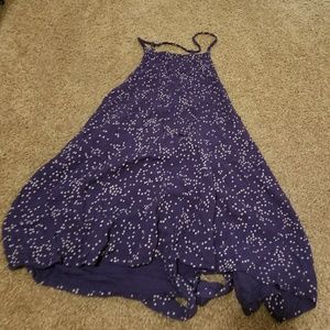 Purple Open Back Blouse